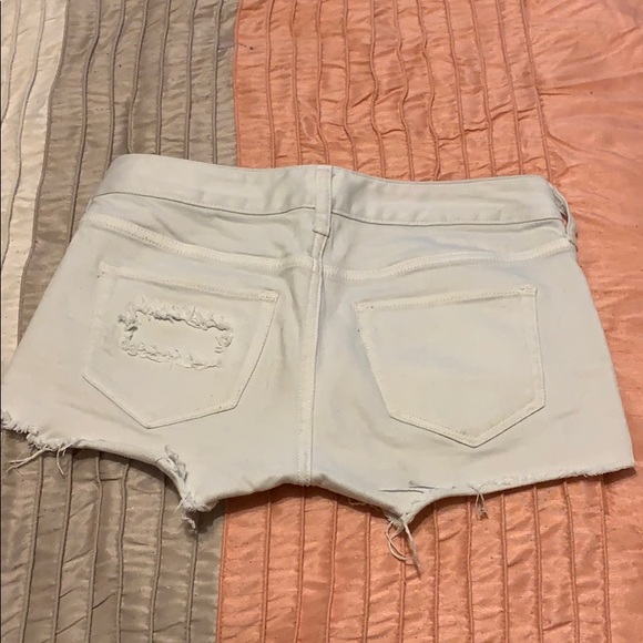 White Jean Shorts - Picture 2 of 2